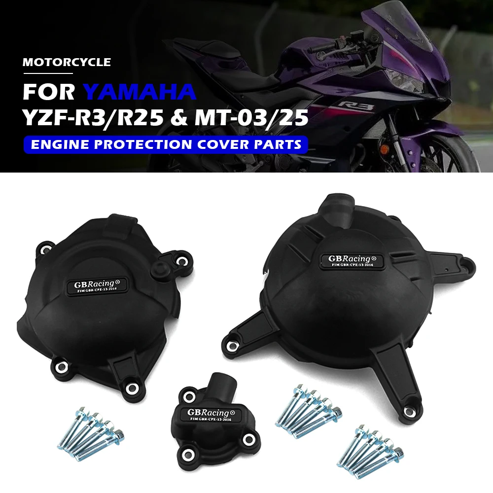 Высококачественный защитный чехол для двигателя мотоцикла для YAMAHA R25 YZF-R3 MT-03 2015-2022 GB Racing, модифицированные аксессуары
Высококачественный защитный чехол для двигателя мотоцикла для YAMAHA R25 YZF-R3 MT-03 2015-2022 GB Racing, модифицированные аксессуары