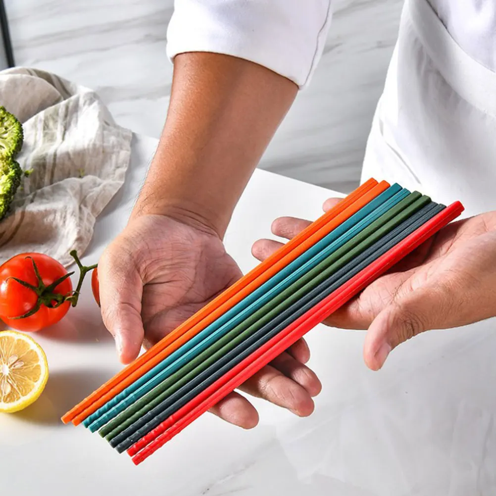 Kitchen Chopsticks Steel-Core Silicone Chopsticks Non-Stick Heat-Resistant Anti-Slip Dishwasher-Safe Household
Kitchen Chopsticks Steel-Core Silicone Chopsticks Non-Stick Heat-Resistant Anti-Slip Dishwasher-Safe Household