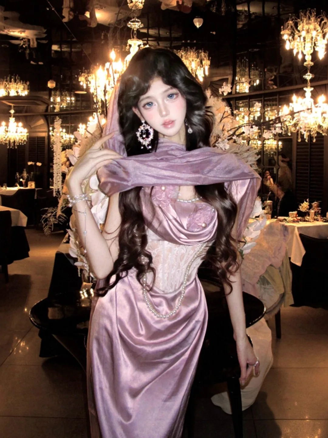 Elegant Purple Slim Fit Long Dress with Strap High Waist Lace Detail Cotton Summer Dress City Commute Date Business Tour
Elegant Purple Slim Fit Long Dress with Strap High Waist Lace Detail Cotton Summer Dress City Commute Date Business Tour