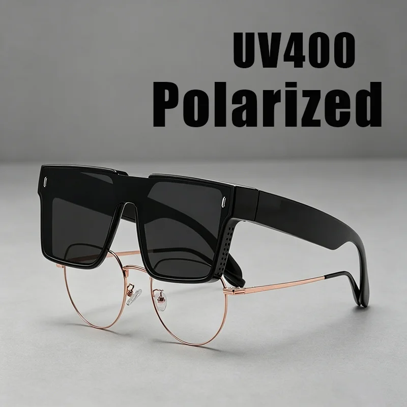 Unisex High-End Large-Frame Clip-On Sunglasses Polarized Lenses for Prescription Glasses Travel Fishing UV400 Shades Eyewear
Unisex High-End Large-Frame Clip-On Sunglasses Polarized Lenses for Prescription Glasses Travel Fishing UV400 Shades Eyewear