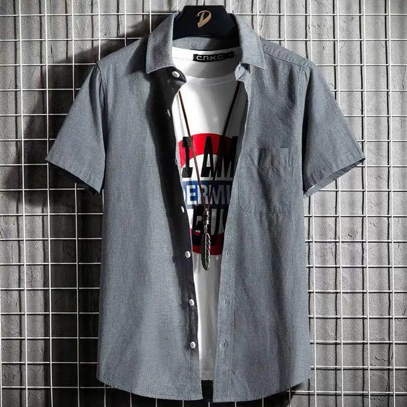 Summer Quick Dry Men's Casual Shirt Loose plus Size Trendy Brand Short Sleeve Oversized Comfortable Breathable Fashionable
Summer Quick Dry Men's Casual Shirt Loose plus Size Trendy Brand Short Sleeve Oversized Comfortable Breathable Fashionable