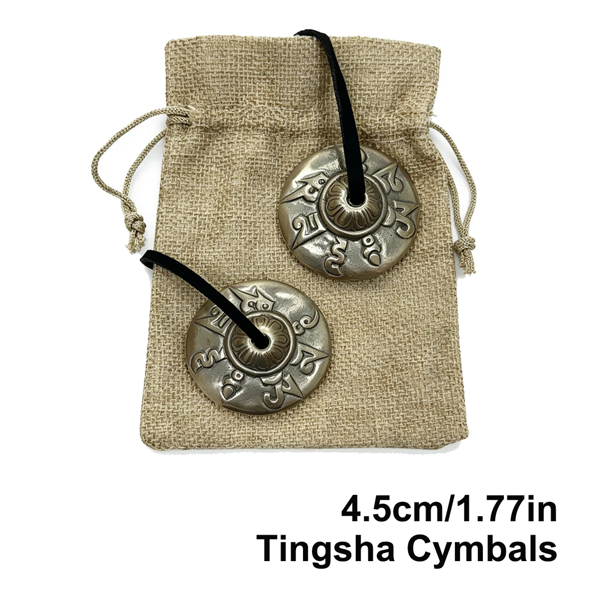 Miwayer 1.77in Mini Tingsha Cymbals – White Copper, Sanskrit Mantra, Clear Harmonic Tone, with Soft Bag, for Yoga&Meditation
Miwayer 1.77in Mini Tingsha Cymbals – White Copper, Sanskrit Mantra, Clear Harmonic Tone, with Soft Bag, for Yoga&Meditation