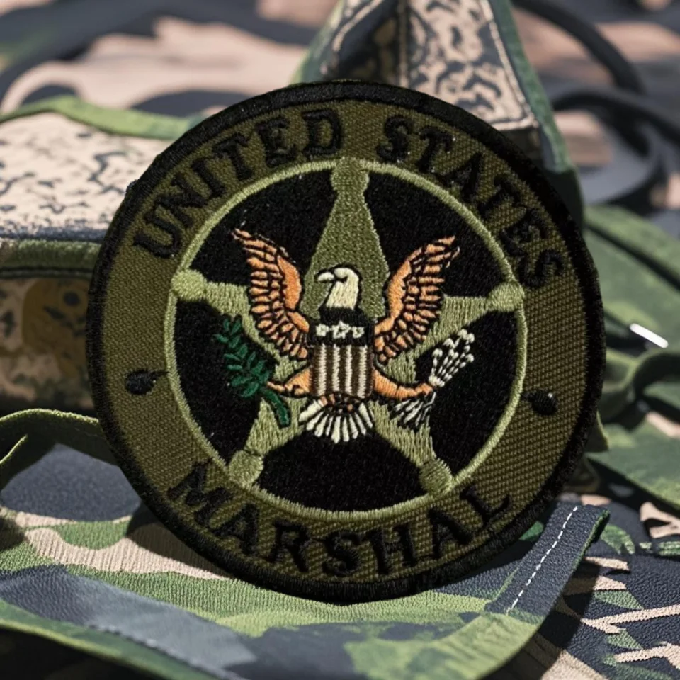 United States Marshal Tactical Patch Embroidered Hook&Loop Patches Military Morale Badge Armband Backpack Vest Stickers
United States Marshal Tactical Patch Embroidered Hook&Loop Patches Military Morale Badge Armband Backpack Vest Stickers