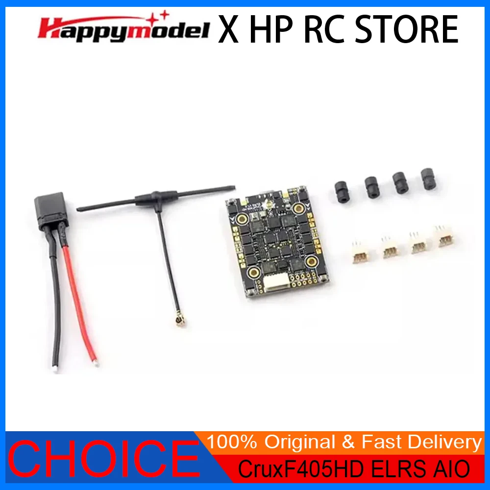 Контроллер полета HappyModel CruxF405HD ELRS AIO 3в1 | 20А ESC+2.4G ELRS RX UART | 2-4S 20x20 мм для дрона с зубочисткой FPV
Контроллер полета HappyModel CruxF405HD ELRS AIO 3в1 | 20А ESC+2.4G ELRS RX UART | 2-4S 20x20 мм для дрона с зубочисткой FPV