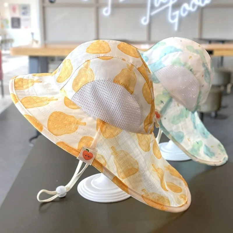 Children's Summer Thin Shade Mesh Breathable Girls Bucket Hat Big Eaves Sun Protection Baby Girl Sun Shawl
Children's Summer Thin Shade Mesh Breathable Girls Bucket Hat Big Eaves Sun Protection Baby Girl Sun Shawl