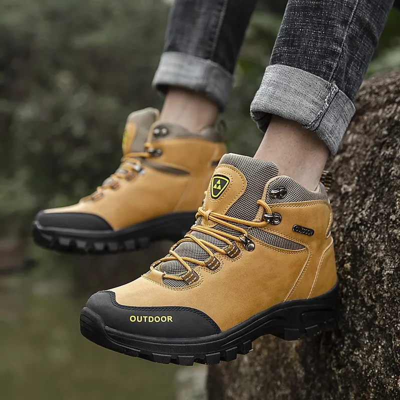 High-top Boots Men Shoes Anti-slip Shock-absorbing Thick-soled Outdoor Hiking Shoes Men Comfortable Breathable Casual Shoes Men
High-top Boots Men Shoes Anti-slip Shock-absorbing Thick-soled Outdoor Hiking Shoes Men Comfortable Breathable Casual Shoes Men
