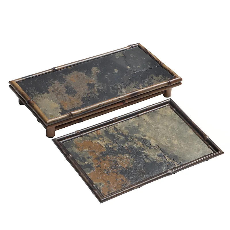 Creative rock bamboo tea tray dry brewing tea table Chinese Zen tea set storage tray coaster
Creative rock bamboo tea tray dry brewing tea table Chinese Zen tea set storage tray coaster