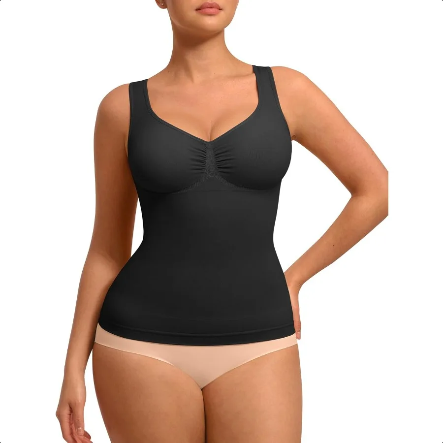 FeelinGirl Women Tank Tops Shapewear: Tummy Control Comprion Tank V Neck Seaml Body Shaper Camisole Tops for Women
FeelinGirl Women Tank Tops Shapewear: Tummy Control Comprion Tank V Neck Seaml Body Shaper Camisole Tops for Women