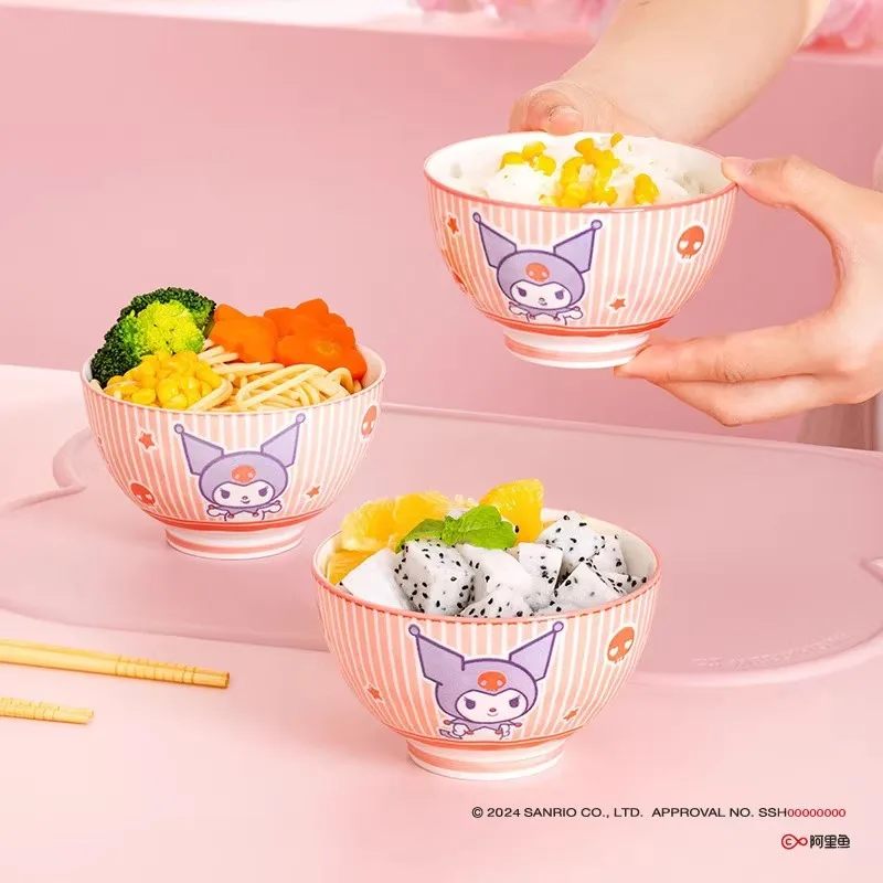 New Sanrio Ceramic Plate Cartoon Cute High Beauty Household New Kulomi Colored Stone Pattern High Foot Bowl Plate Set Gifts Toys
New Sanrio Ceramic Plate Cartoon Cute High Beauty Household New Kulomi Colored Stone Pattern High Foot Bowl Plate Set Gifts Toys