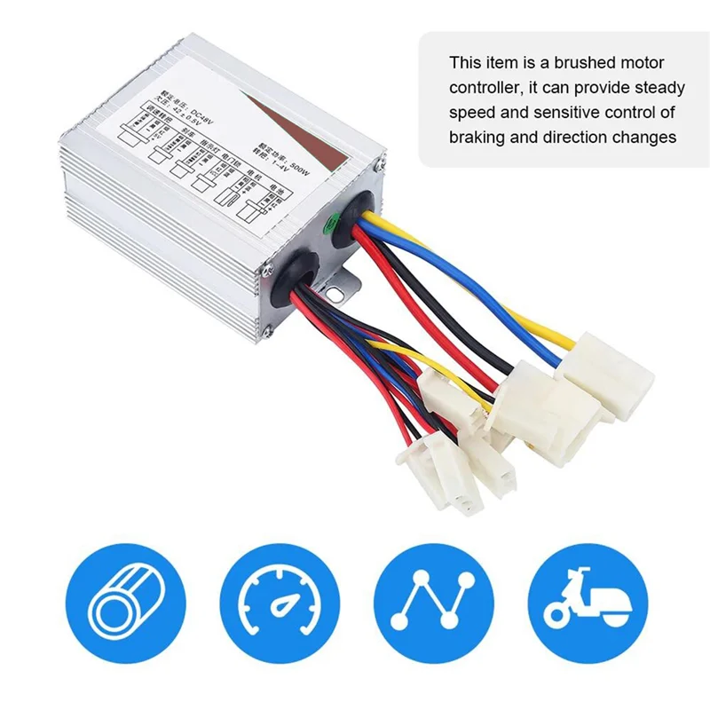 ABLB-500W Brushed Controller Electric Bicycle E-Bike Scooter Brush Controller Motor For Electric Scooter
ABLB-500W Brushed Controller Electric Bicycle E-Bike Scooter Brush Controller Motor For Electric Scooter