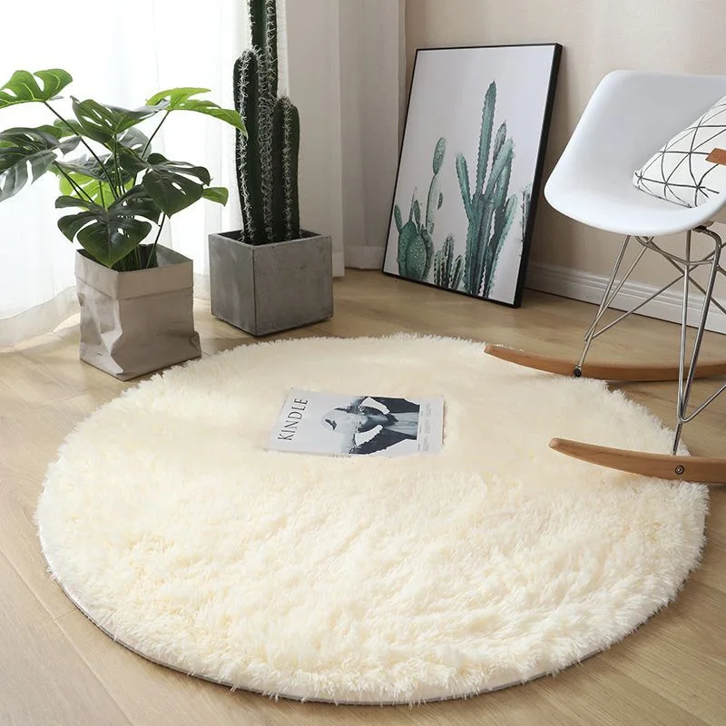 Silk Wool Rug Girls Room Living Room Bedroom Hotel Tie-Dye Cushion Washable Dirt Resistant Round Carpet
Silk Wool Rug Girls Room Living Room Bedroom Hotel Tie-Dye Cushion Washable Dirt Resistant Round Carpet