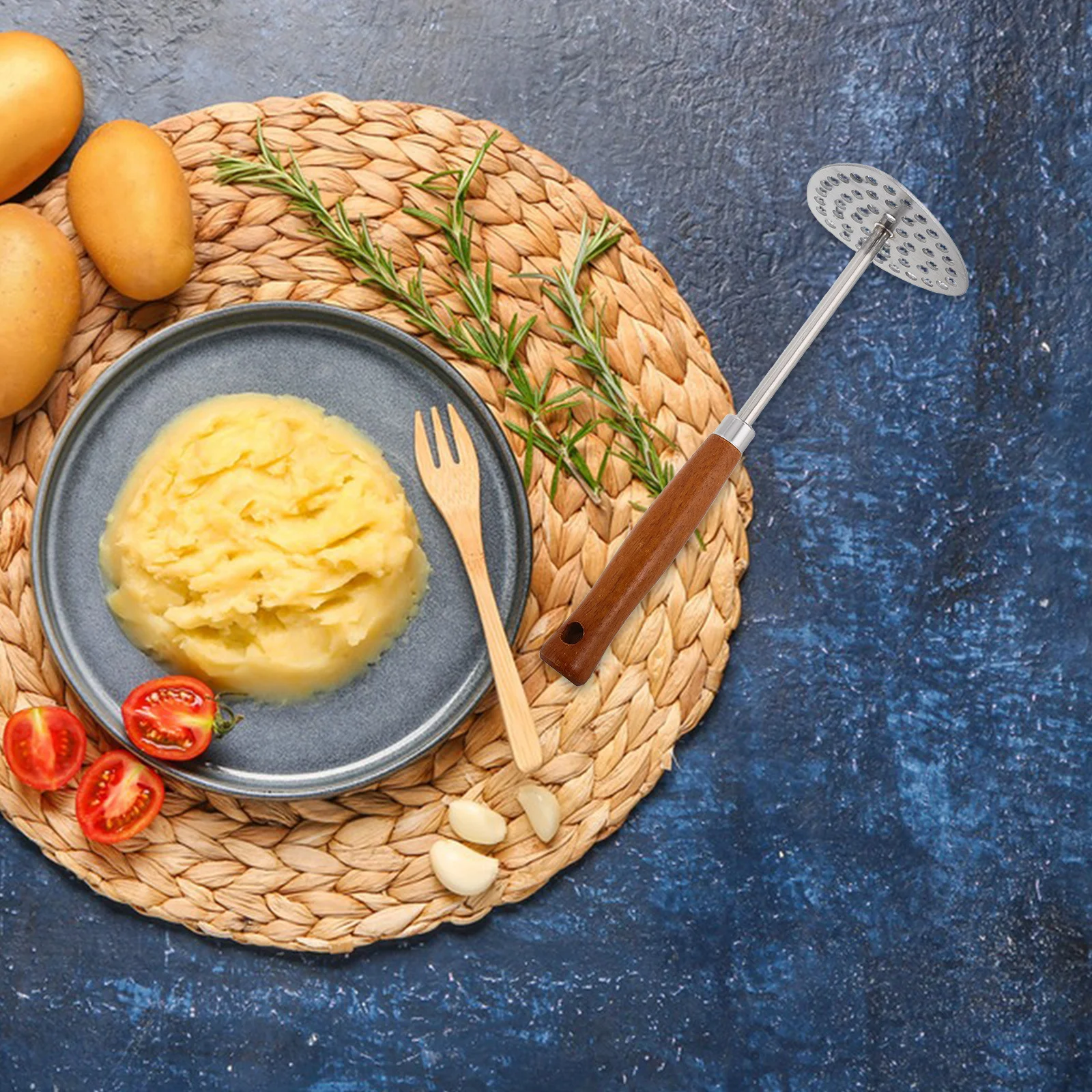 Potato Masher Stainless Steel Wood Handle Manual Crusher For Potatoes Vegetables Fruit Kitchen Tools Hand Masher Reusable
Potato Masher Stainless Steel Wood Handle Manual Crusher For Potatoes Vegetables Fruit Kitchen Tools Hand Masher Reusable