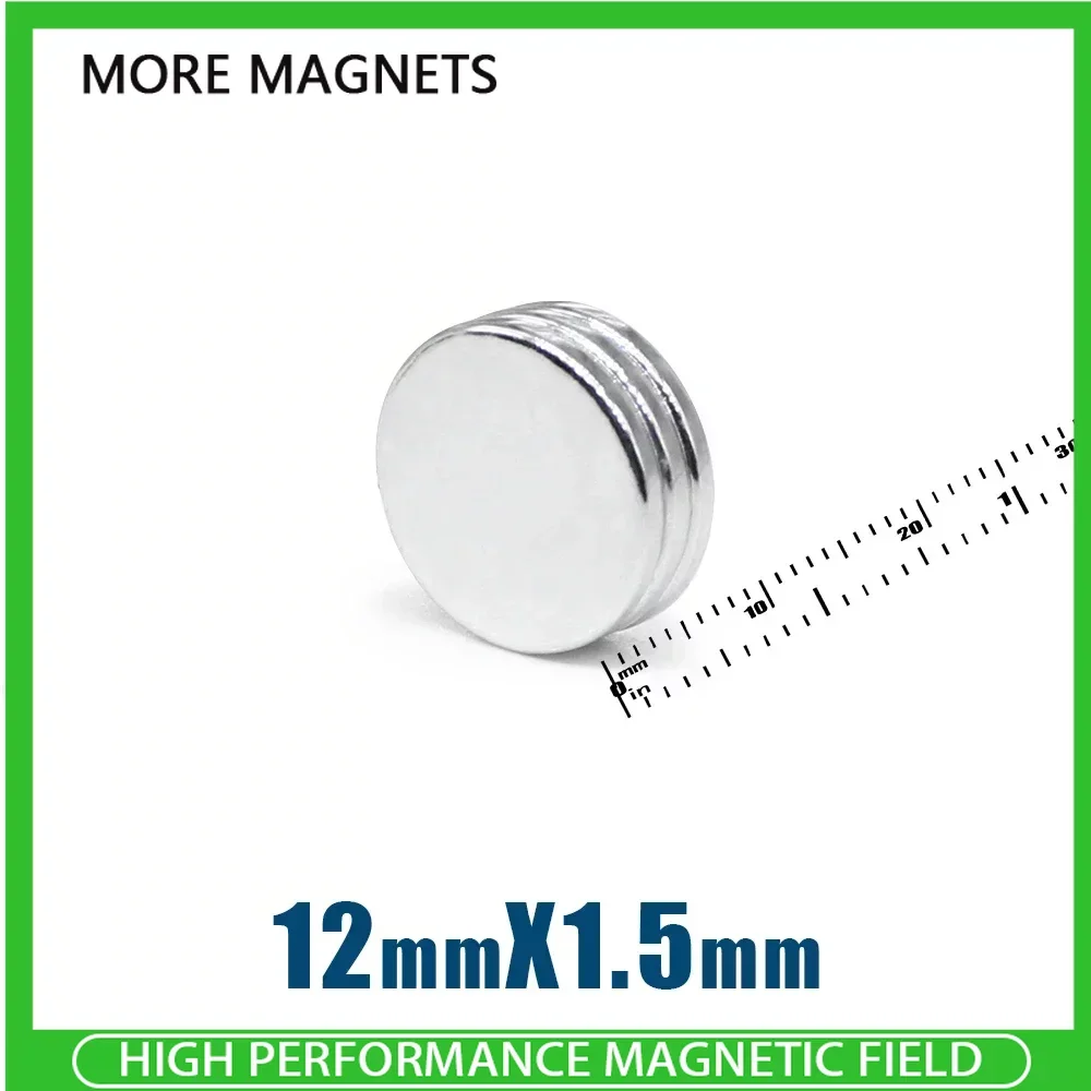 20/50/100PCS 12x1.5mm Circular Neodymium Magnets Super Strong N35 Round Fridge Magnet 12*1.5mm Magnetic Sheet Fishing Magnet
20/50/100PCS 12x1.5mm Circular Neodymium Magnets Super Strong N35 Round Fridge Magnet 12*1.5mm Magnetic Sheet Fishing Magnet
