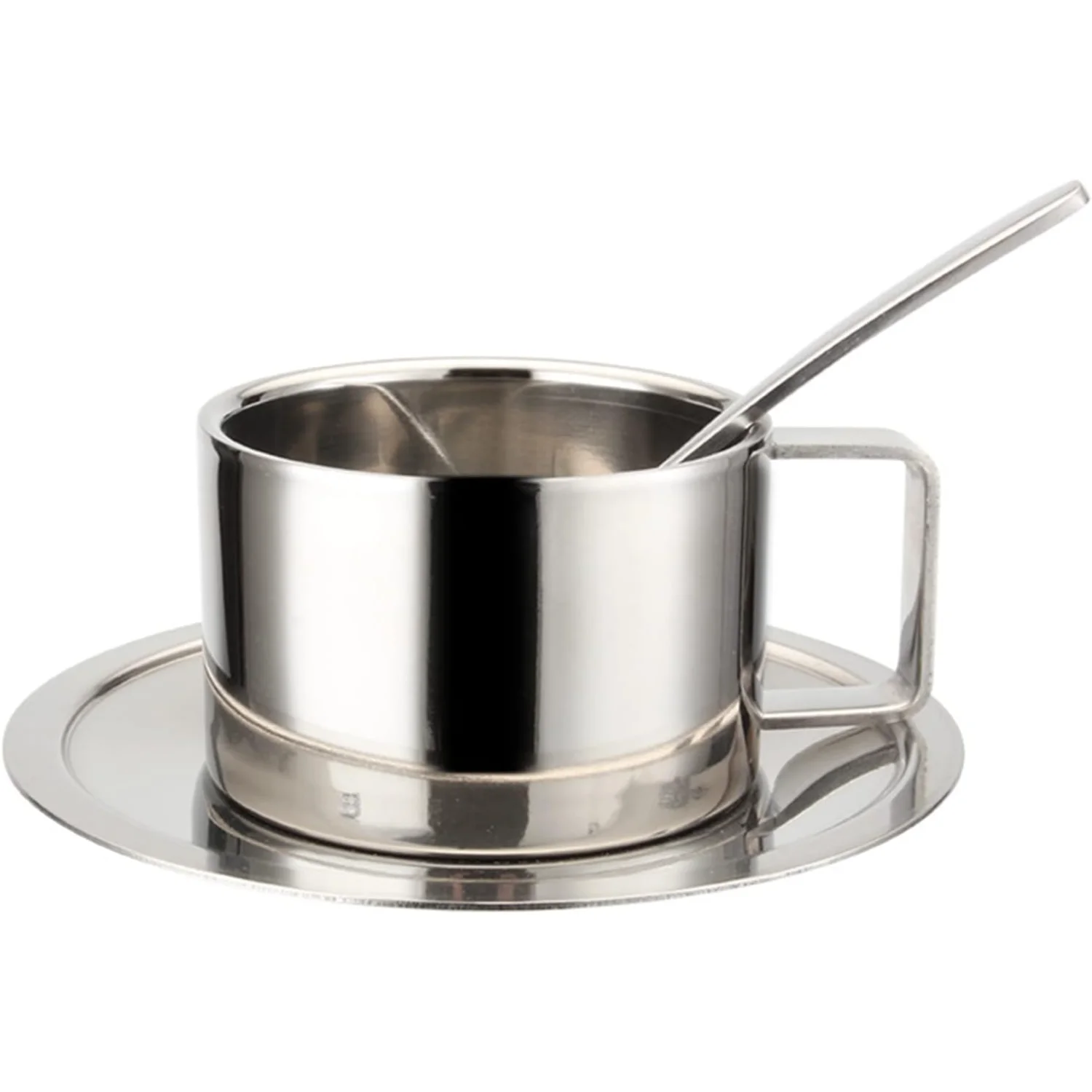 Stainless Steel Coffee Mugs Espresso Cups And Great Cups With Spoon And Saucer Gift For Tea Lovers
Stainless Steel Coffee Mugs Espresso Cups And Great Cups With Spoon And Saucer Gift For Tea Lovers
