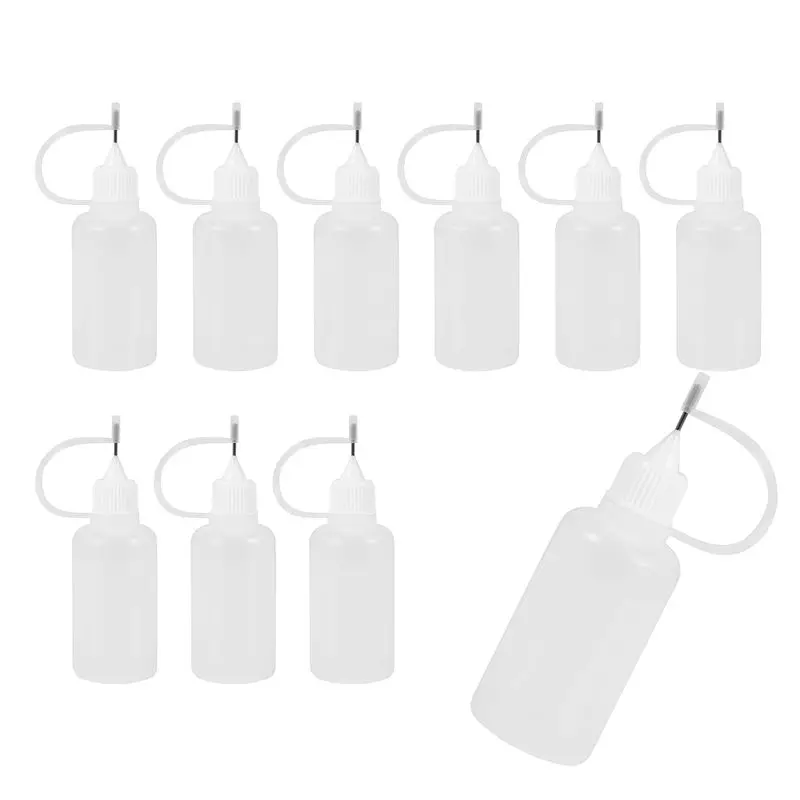Hot Trend-10Pcs 30Ml Plastic Squeezable Tip Applicator Bottle Refillable Dropper Bottles With Needle Tip Caps For Glue DIY
Hot Trend-10Pcs 30Ml Plastic Squeezable Tip Applicator Bottle Refillable Dropper Bottles With Needle Tip Caps For Glue DIY