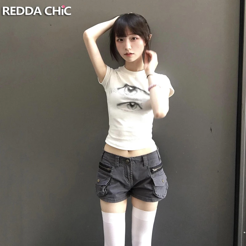 ReddaChic Grunge Cargo Jean Shorts Summer Vintage Stretchy Do Old Zipper Decor Gray Slim Low Rise Denim Pants Sexy Women Clothes
ReddaChic Grunge Cargo Jean Shorts Summer Vintage Stretchy Do Old Zipper Decor Gray Slim Low Rise Denim Pants Sexy Women Clothes
