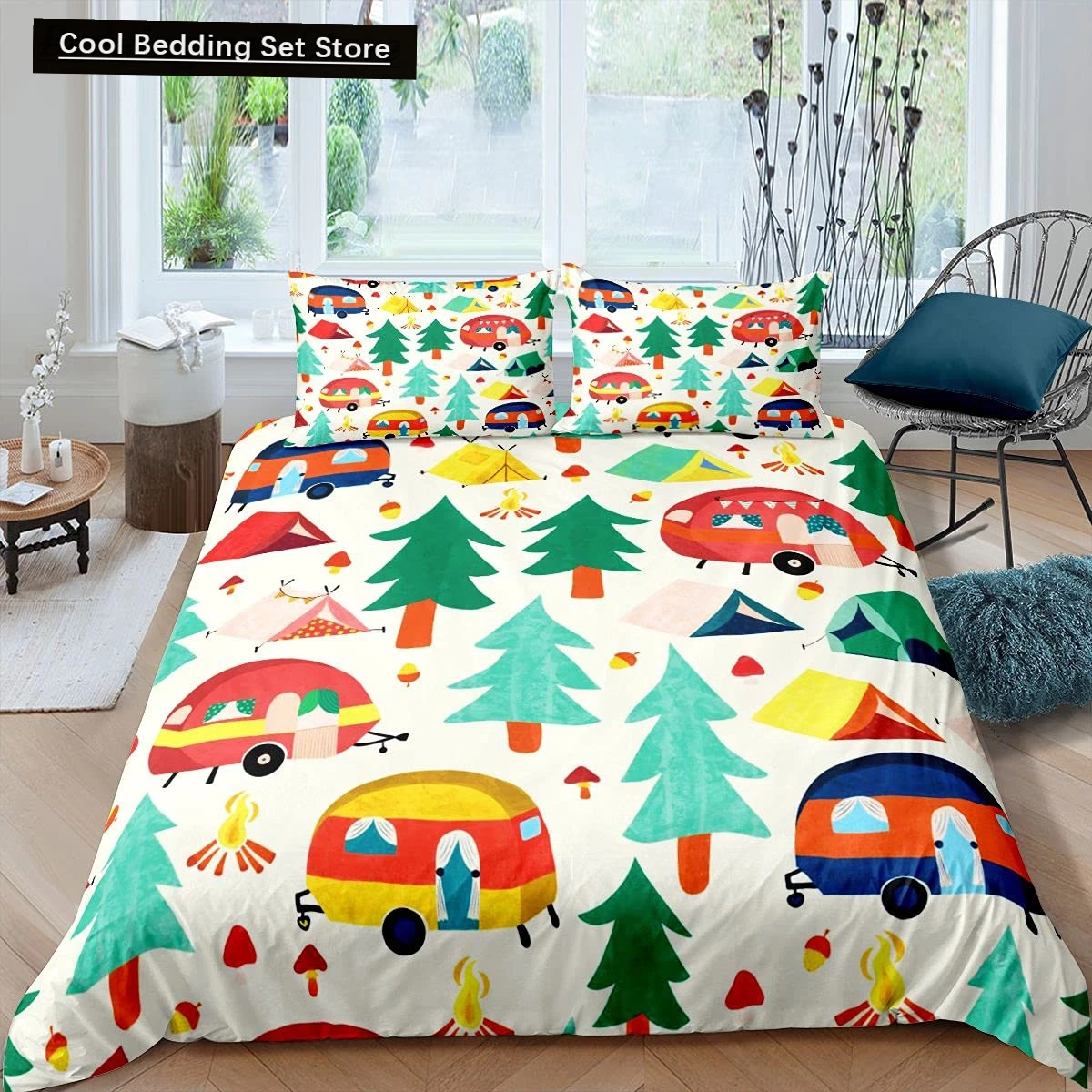 Camping Adventure King Queen Duvet Cover Equipment Hatchet Log Bedding Set Campfire Shovel Quilt Cover Polyester Comforter Cover
Camping Adventure King Queen Duvet Cover Equipment Hatchet Log Bedding Set Campfire Shovel Quilt Cover Polyester Comforter Cover