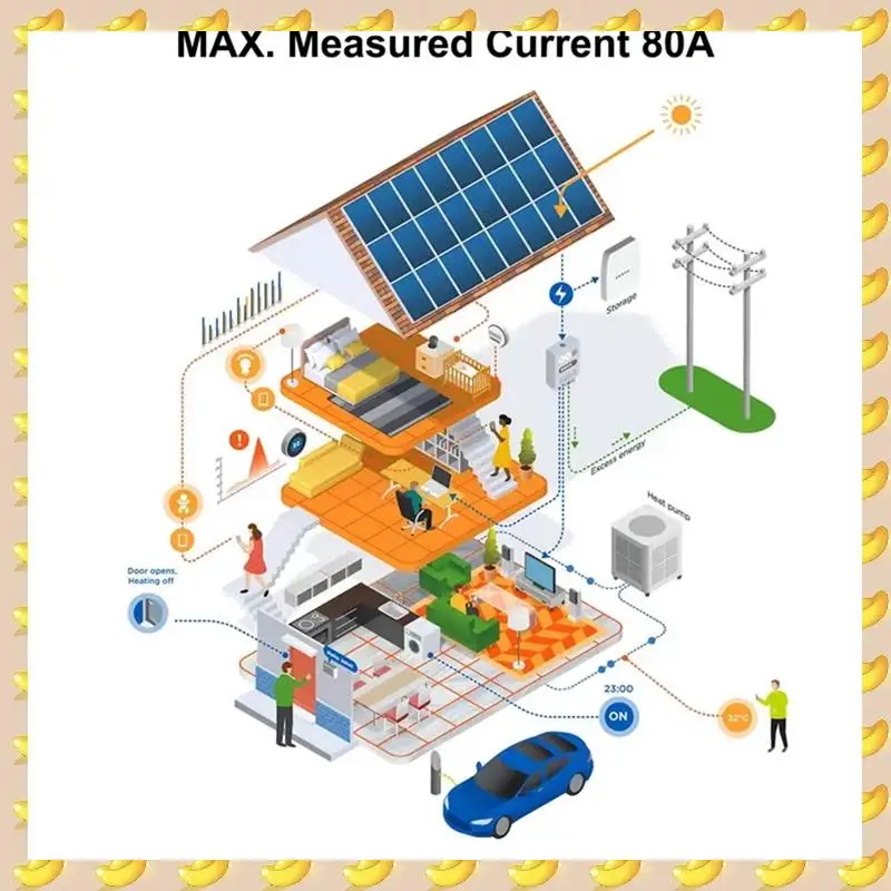 A45U Tuya Wifi Smart Meter Tuya Wifi Smart Meter Current Transformer Sensor Clamp Statistician 1/2 Channel Import Power 80A 2CT
A45U Tuya Wifi Smart Meter Tuya Wifi Smart Meter Current Transformer Sensor Clamp Statistician 1/2 Channel Import Power 80A 2CT