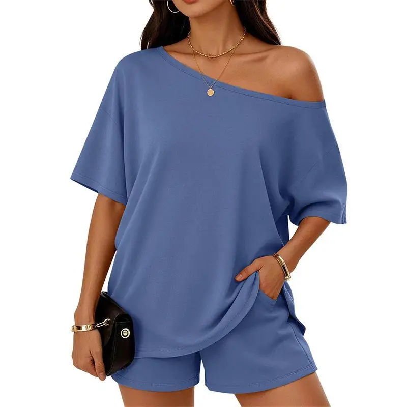 Fashionable Casual Summer 2026 Women's TK Clothing Set with Side Collar Top And Shorts Three-piece Casual Style for Leisure
Fashionable Casual Summer 2026 Women's TK Clothing Set with Side Collar Top And Shorts Three-piece Casual Style for Leisure