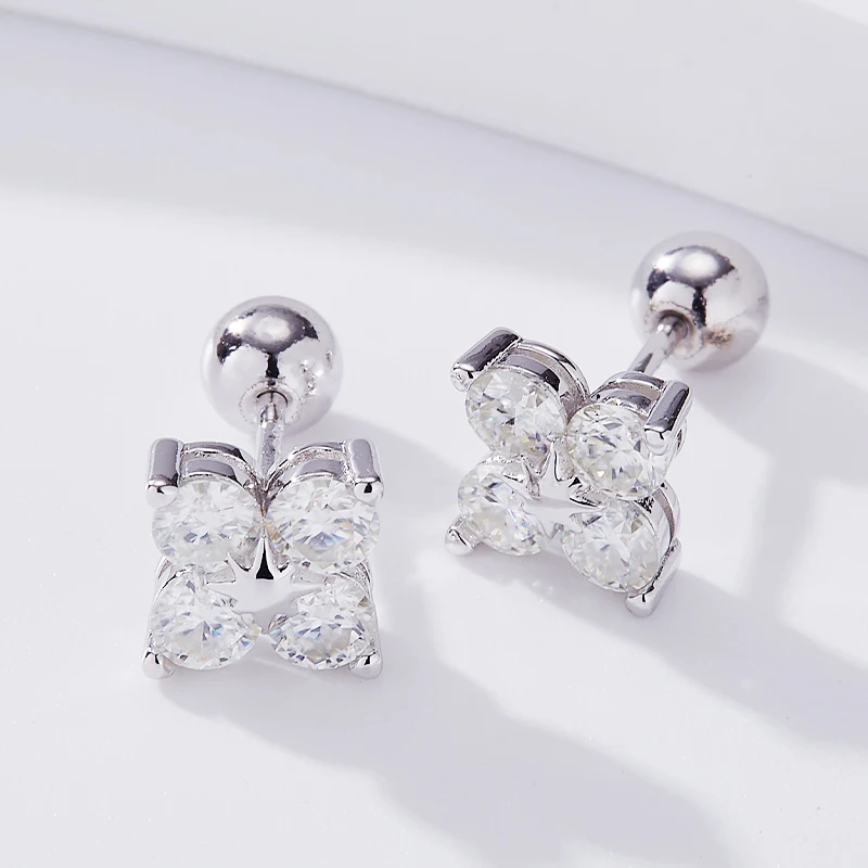 2025 White Moissanite Stud Earrings D VVS1 Round for Women Man 4 Stones Classic S925 Sterling Silver Charms for GRA Gift Jewelry
2025 White Moissanite Stud Earrings D VVS1 Round for Women Man 4 Stones Classic S925 Sterling Silver Charms for GRA Gift Jewelry