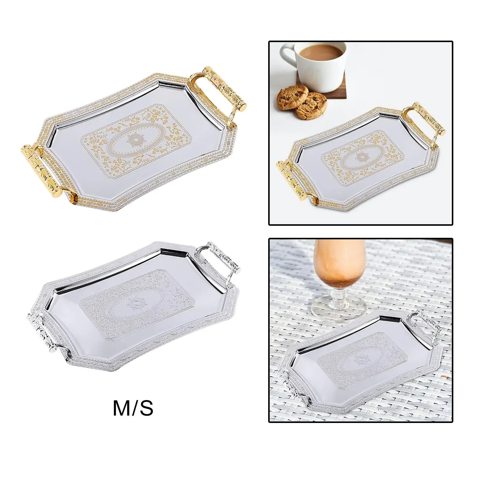 Stainless Steel Pattern Fruit Tray Organizer Dessert Tray For Home Kitchen Dinner Western Restaurant Fruit Pastry Tray
Stainless Steel Pattern Fruit Tray Organizer Dessert Tray For Home Kitchen Dinner Western Restaurant Fruit Pastry Tray