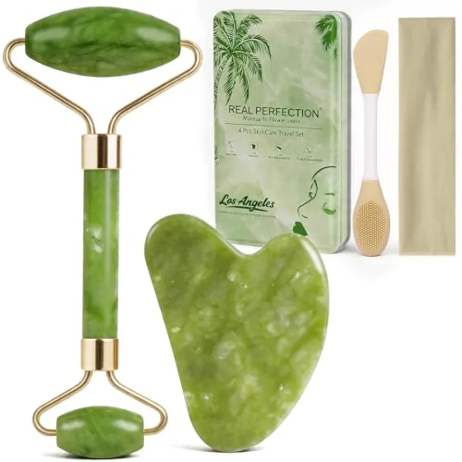 Gua Sa Facial Tools Face Roller Wrink Jade Roller and Gua Sa Set, Sc Pore eadband Skin Care Tools Travel Skincare Routine Massa
Gua Sa Facial Tools Face Roller Wrink Jade Roller and Gua Sa Set, Sc Pore eadband Skin Care Tools Travel Skincare Routine Massa