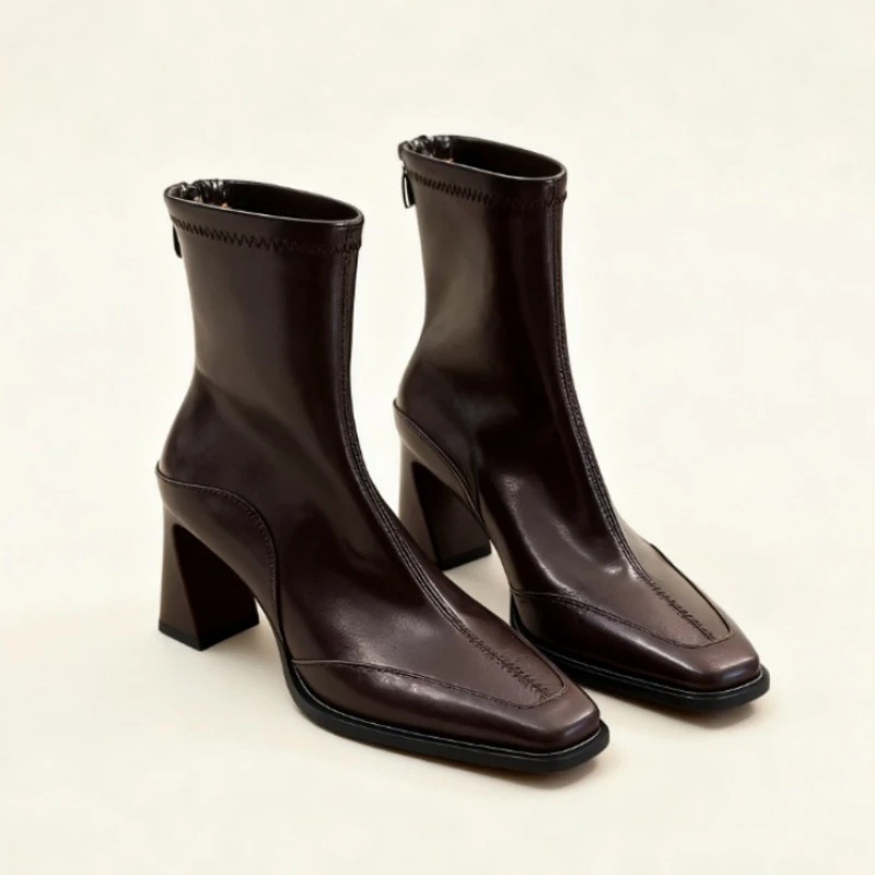 High Heels Ankle Boots Women New Winter Fashion Shoes Elegant 2025 Chunky Leather Shoes Trend Chelsea Boots Pumps Woman Zapatos
High Heels Ankle Boots Women New Winter Fashion Shoes Elegant 2025 Chunky Leather Shoes Trend Chelsea Boots Pumps Woman Zapatos