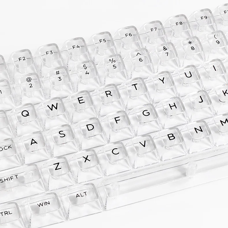 132 Keys Crystal Transparent backlit Keycaps For MX Switch Mechanical Gaming Keyboard PC RGB Black Yellow Green Key caps Custom
132 Keys Crystal Transparent backlit Keycaps For MX Switch Mechanical Gaming Keyboard PC RGB Black Yellow Green Key caps Custom