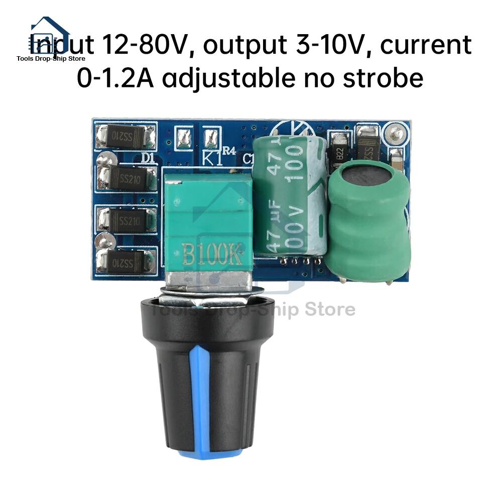 5V 12V Voltage Regulator PWM DC Motor Speed Controller Governor Stepless Speed Regulator LED Dimmer Power Controller 12-80V
5V 12V Voltage Regulator PWM DC Motor Speed Controller Governor Stepless Speed Regulator LED Dimmer Power Controller 12-80V