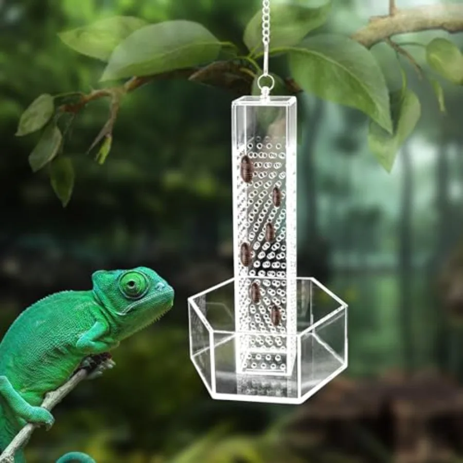 【Spot goods】Hookable Bearded Dragon Feeder Chameleon Feeding Bowl Hanging Transparent Acrylic Reptile Feeder with Column for In
【Spot goods】Hookable Bearded Dragon Feeder Chameleon Feeding Bowl Hanging Transparent Acrylic Reptile Feeder with Column for In