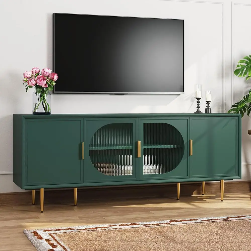 66-75 Inch Minimalist TV Stand with Adjustable Shelves for Green Living and Bedroom Entertainment Center Storage
66-75 Inch Minimalist TV Stand with Adjustable Shelves for Green Living and Bedroom Entertainment Center Storage