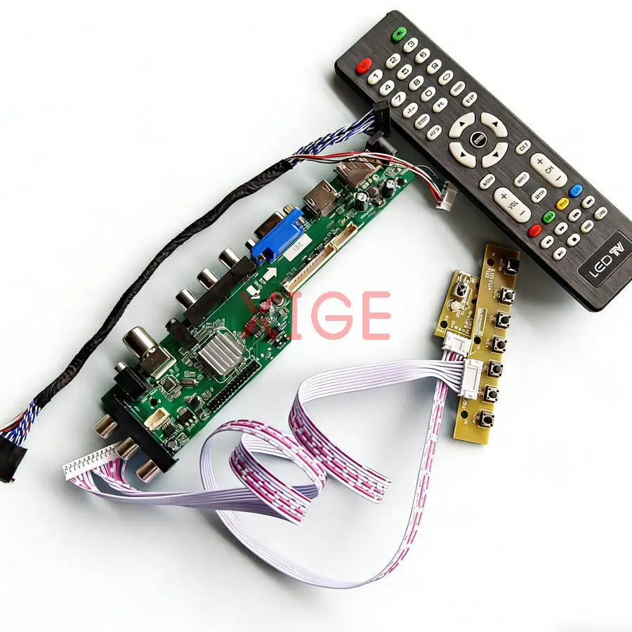Drive Controller Board Fit N116B6 N116BGE M116NWR1 NT116WHM Laptop Screen 1366x768 HDMI/VGA/AV/USB/DVB 1366*768 40-Pin LVDS Kit
Drive Controller Board Fit N116B6 N116BGE M116NWR1 NT116WHM Laptop Screen 1366x768 HDMI/VGA/AV/USB/DVB 1366*768 40-Pin LVDS Kit