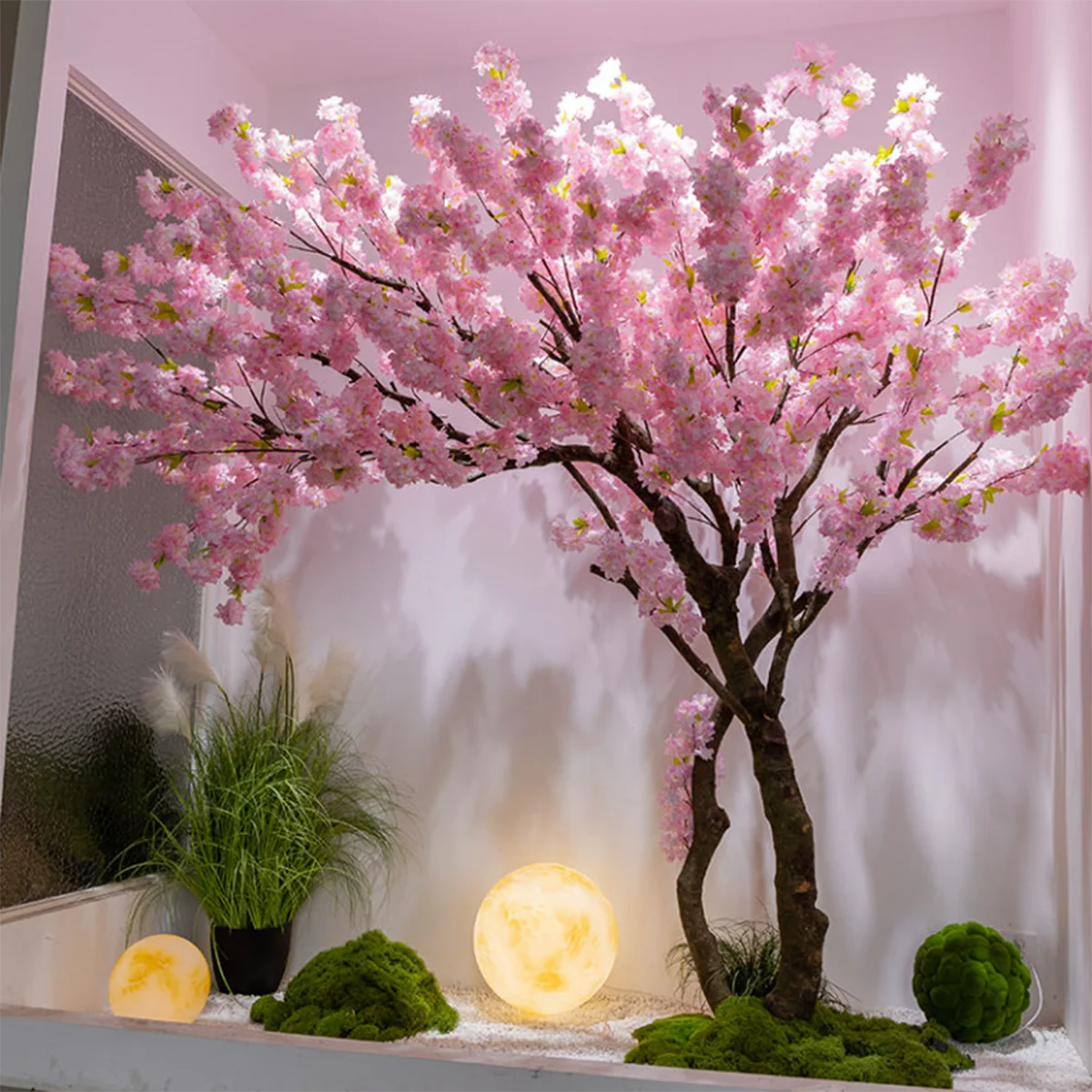 Simulated Cherry Blossom Tree, Wishing Tree Peach Blossom Indoor and Outdoor Hotel Showcase, Japanese Style
Simulated Cherry Blossom Tree, Wishing Tree Peach Blossom Indoor and Outdoor Hotel Showcase, Japanese Style