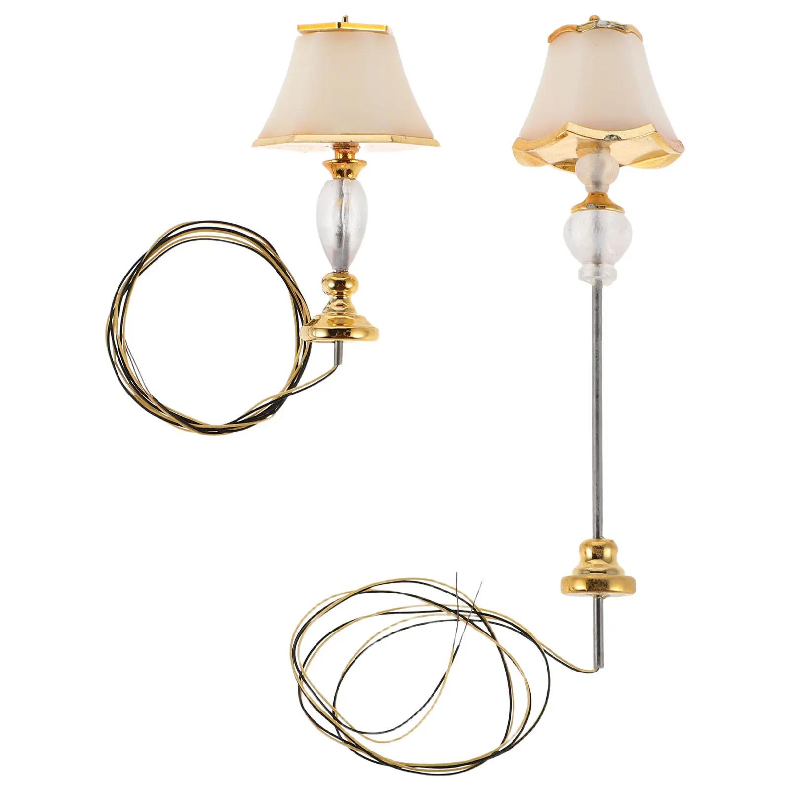 2Pcs Miniature Floor Lamp for Dollhouse European Charm Warm Glow Accent Light for DIY Miniature Furniture Decor Educational
2Pcs Miniature Floor Lamp for Dollhouse European Charm Warm Glow Accent Light for DIY Miniature Furniture Decor Educational