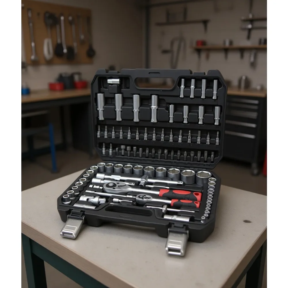 Complete 94 Piece Socket and Tool Kit for Home Dorm Car Emergency Gift
Complete 94 Piece Socket and Tool Kit for Home Dorm Car Emergency Gift