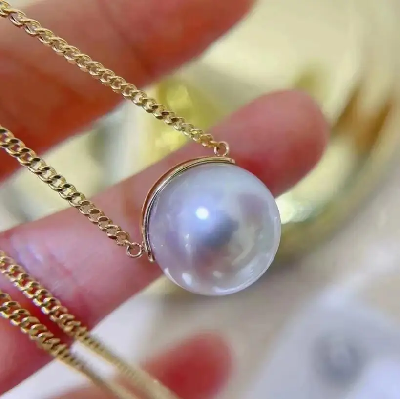 gorgeous huge 11-12mm south sea white round pearl pendant silver necklace 925s
gorgeous huge 11-12mm south sea white round pearl pendant silver necklace 925s