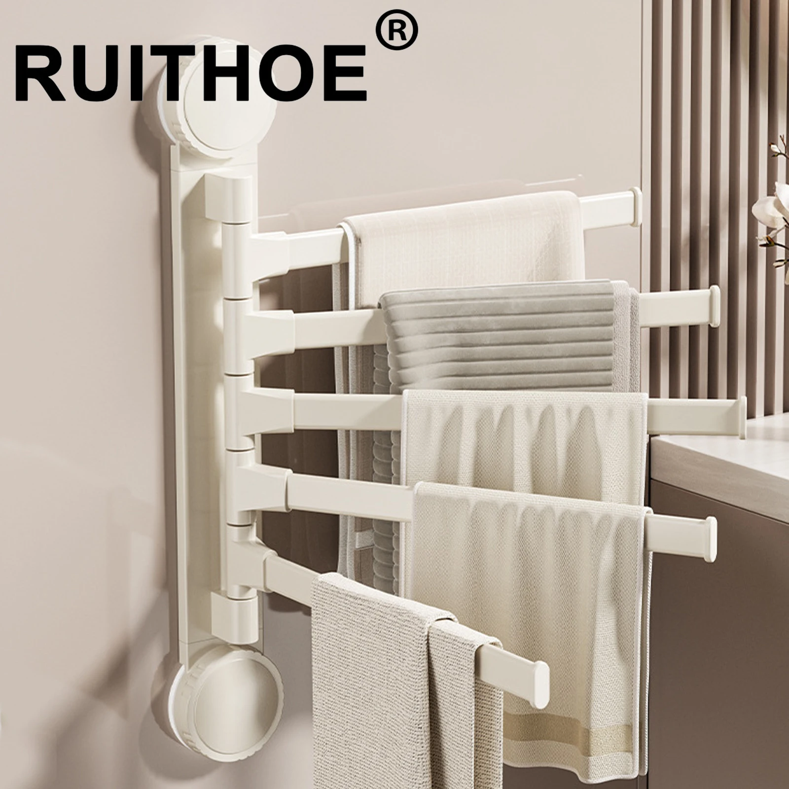 Towel Rack Rotatable Towel Holder Aluminum 2/3/4/5-Bar Towel Hanger Kitchen Bathroom Hanging Wall Mounted Suction Cup
Towel Rack Rotatable Towel Holder Aluminum 2/3/4/5-Bar Towel Hanger Kitchen Bathroom Hanging Wall Mounted Suction Cup