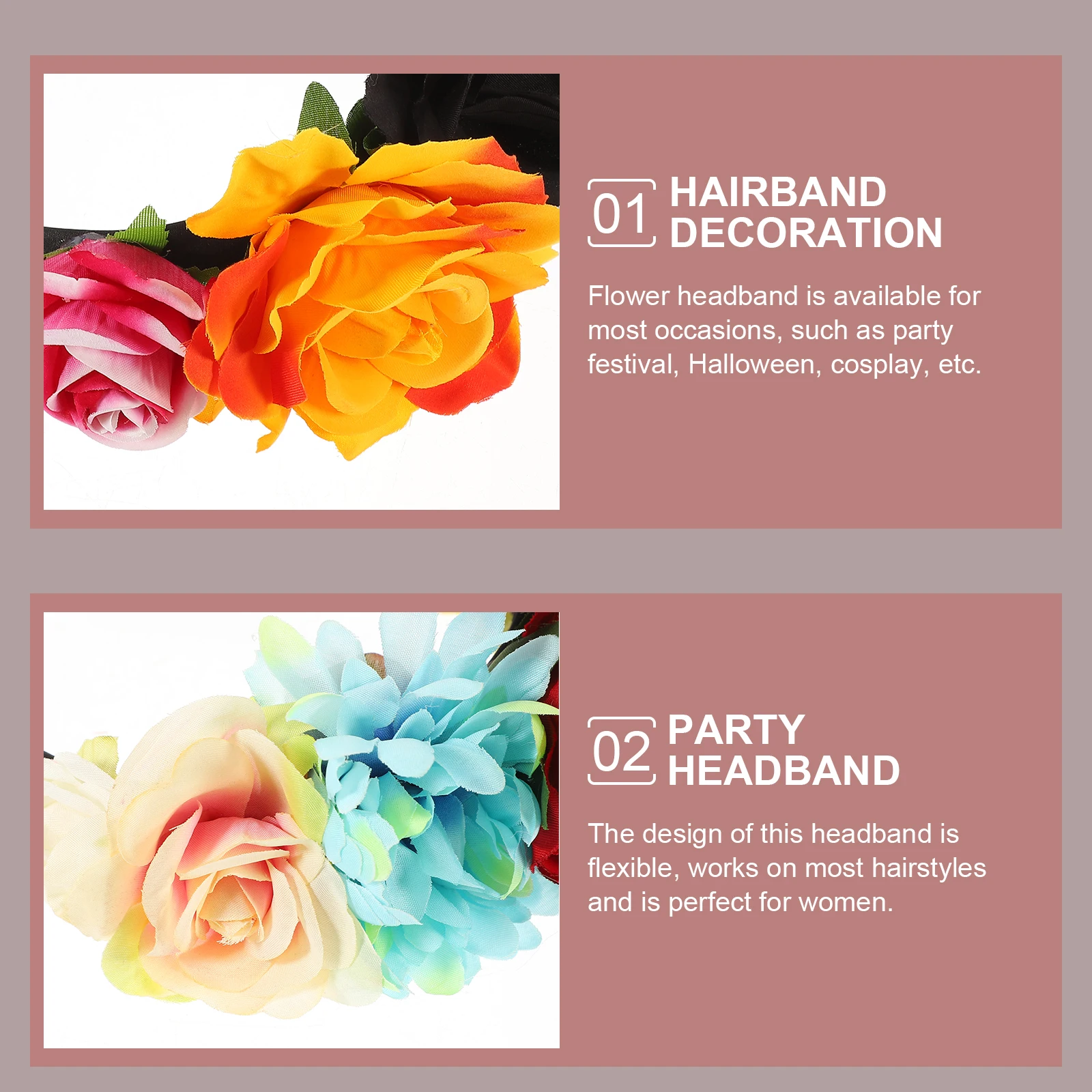 6pcs Retro Hairb s Multicolor Halloween Headpiece Women Gothic Hair Accessories Halloween Floral Crown Floral Crown
6pcs Retro Hairb s Multicolor Halloween Headpiece Women Gothic Hair Accessories Halloween Floral Crown Floral Crown