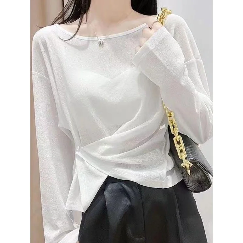 Женская свободная тонкая длинная рубашка с неровным подолом Cleanfit Sle, зимняя коллекция из искусственной кожи, другой материал 00% женская мода
Женская свободная тонкая длинная рубашка с неровным подолом Cleanfit Sle, зимняя коллекция из искусственной кожи, другой материал 00% женская мода