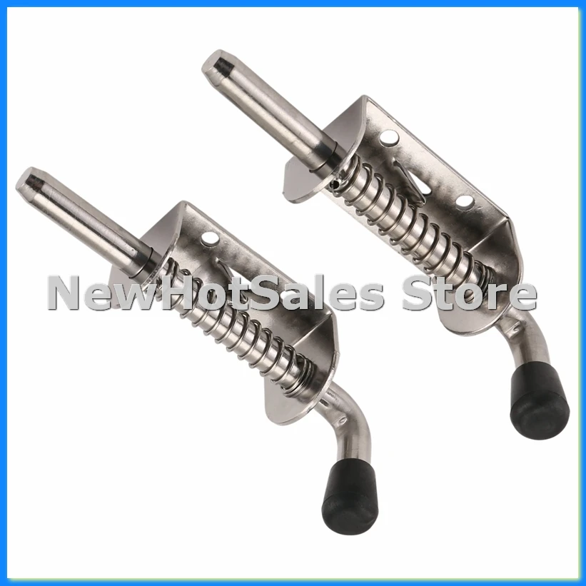 2Pcs 5 Inch Stainless Steel Spring Loaded Latch Pin Barrel Bolt 2mm Thickened Door Lock Brushed-ABVP
2Pcs 5 Inch Stainless Steel Spring Loaded Latch Pin Barrel Bolt 2mm Thickened Door Lock Brushed-ABVP