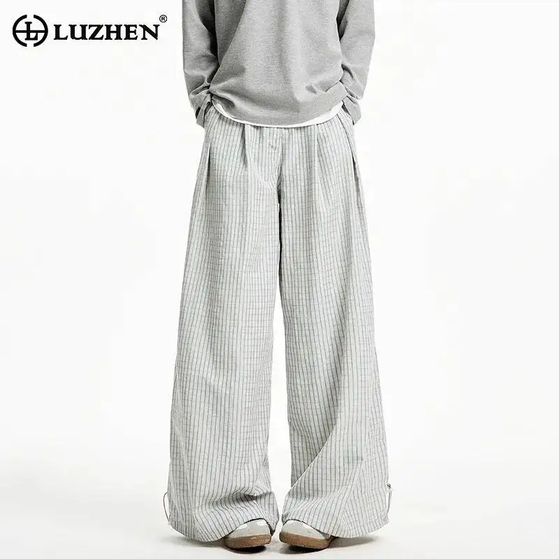 LUZHEN Quality 2025 Loose New Printed High Casual Straight Plaid Pants Men's Fold Design Elegant Korean Wide Leg Trousers JY7098
LUZHEN Quality 2025 Loose New Printed High Casual Straight Plaid Pants Men's Fold Design Elegant Korean Wide Leg Trousers JY7098