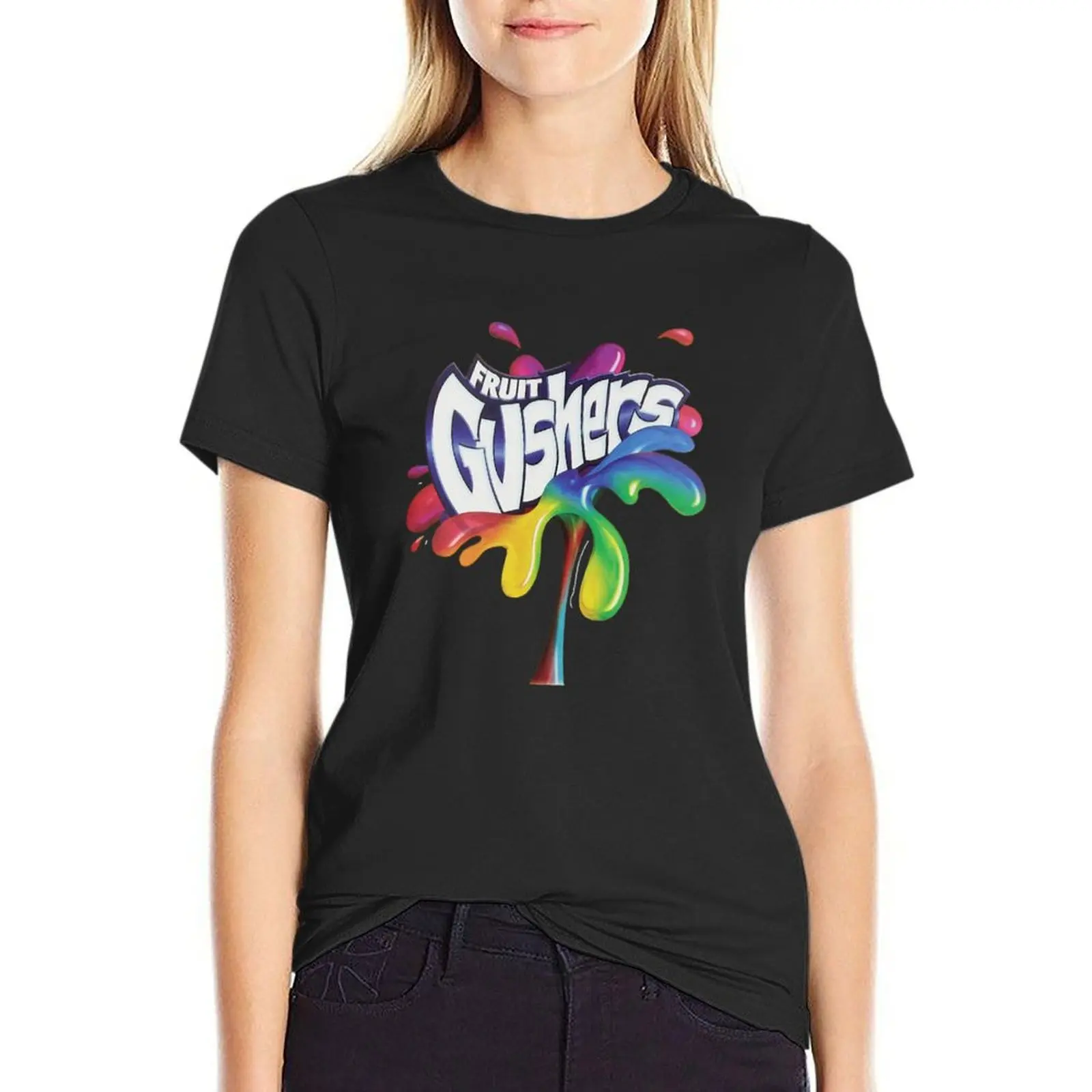 Fruit Gushers 90s logo T-shirt hippie clothes tees rock and roll t shirts for Women
Fruit Gushers 90s logo T-shirt hippie clothes tees rock and roll t shirts for Women
