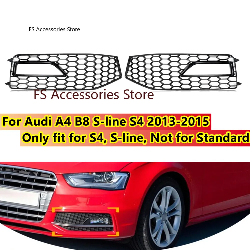 Pair Honeycomb Front Bumper Lower Fog Light Grill Grille For Audi A4 B8 S-Line S4 2013 2014 2015 8K0807681L Fog Lamp Grill Cover
Pair Honeycomb Front Bumper Lower Fog Light Grill Grille For Audi A4 B8 S-Line S4 2013 2014 2015 8K0807681L Fog Lamp Grill Cover