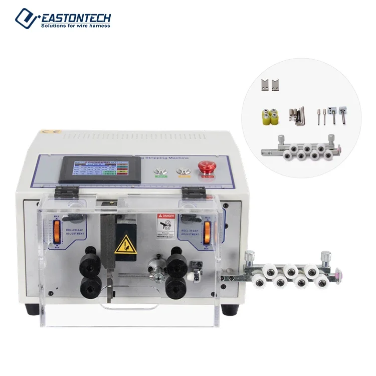 EW-02A+ Automatic Cable Wire Cord Cutting Stripping Machine 0.1-4.5sqmm Range Touch Screen Cable Manufacturing Equipment
EW-02A+ Automatic Cable Wire Cord Cutting Stripping Machine 0.1-4.5sqmm Range Touch Screen Cable Manufacturing Equipment