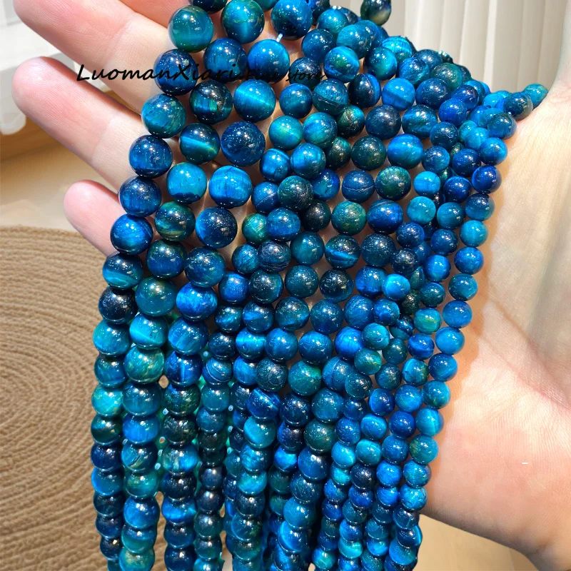 4-10mm Round Natural Stone Tiger Eye Lake Blue Spacer Beads for Jewelry Making Diy Earrings Bracelets Charms Accessories 15''
4-10mm Round Natural Stone Tiger Eye Lake Blue Spacer Beads for Jewelry Making Diy Earrings Bracelets Charms Accessories 15''