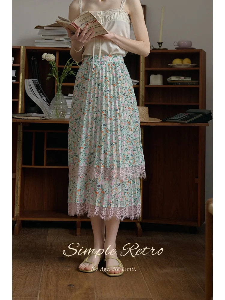 SimpleRetro High Waist Floral Lace Half Skirt Women's Summer Pleated Skirts Commute Style Polyester Fiber 100%
SimpleRetro High Waist Floral Lace Half Skirt Women's Summer Pleated Skirts Commute Style Polyester Fiber 100%