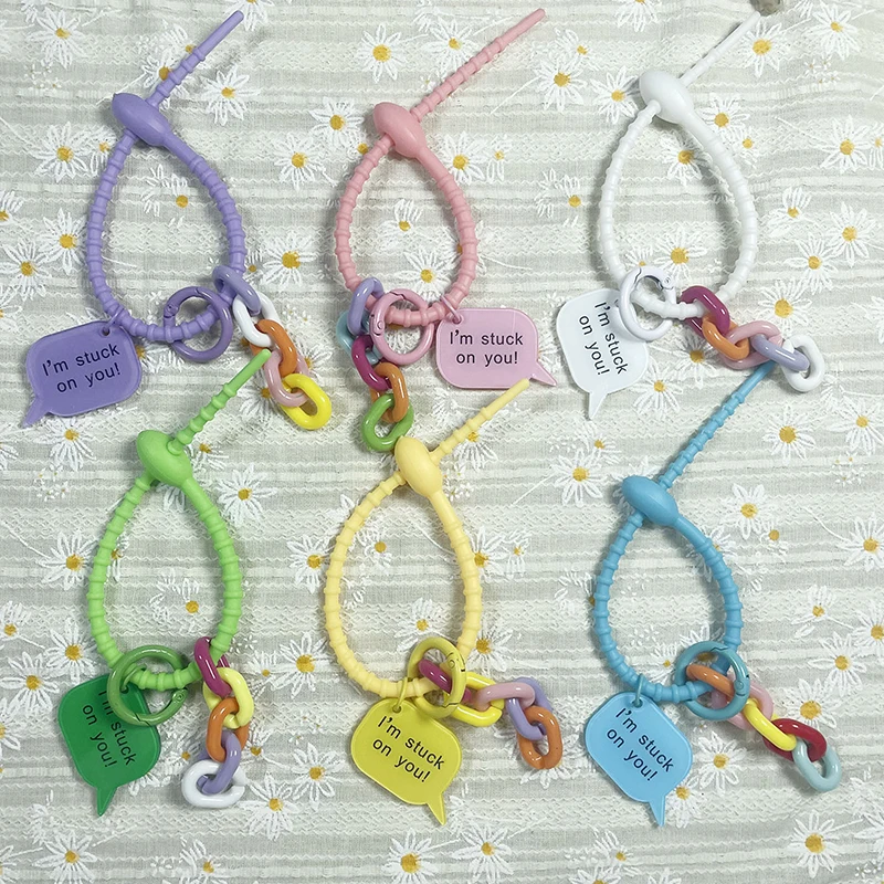 Cute Candy Color Silicone Reusable Bag Ties Keychain Exquisite Lanyard Strap Key Ring Car Key Chains
Cute Candy Color Silicone Reusable Bag Ties Keychain Exquisite Lanyard Strap Key Ring Car Key Chains