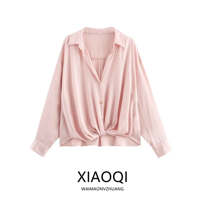 Autumn 2024 Women's Faion Silk Satin Long Sve Collared irt Versatile Tie Decor High Waist pe Regular Length Other Ma...
Autumn 2024 Women's Faion Silk Satin Long Sve Collared irt Versatile Tie Decor High Waist pe Regular Length Other Ma...