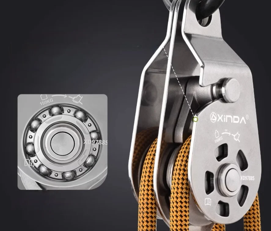 Self-Locking Wind & Fire Wheel Ascender Releaseable Labor-Saving Wheel Set Hoisting Power System for Camping & Hiking
Self-Locking Wind & Fire Wheel Ascender Releaseable Labor-Saving Wheel Set Hoisting Power System for Camping & Hiking