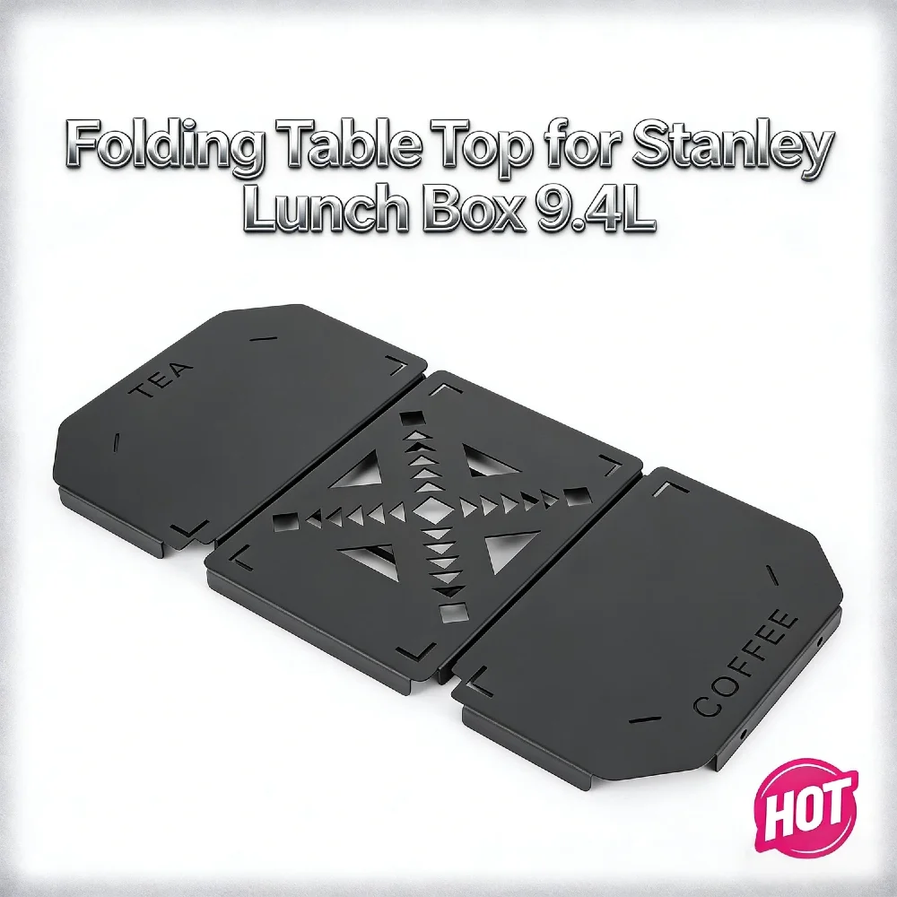 Aluminum Alloy Folding Table Top Mini Shelf Non-Destructive Install for Stanley 9.4L Lunch Box Camping Gear Fishing Box Extensio
Aluminum Alloy Folding Table Top Mini Shelf Non-Destructive Install for Stanley 9.4L Lunch Box Camping Gear Fishing Box Extensio